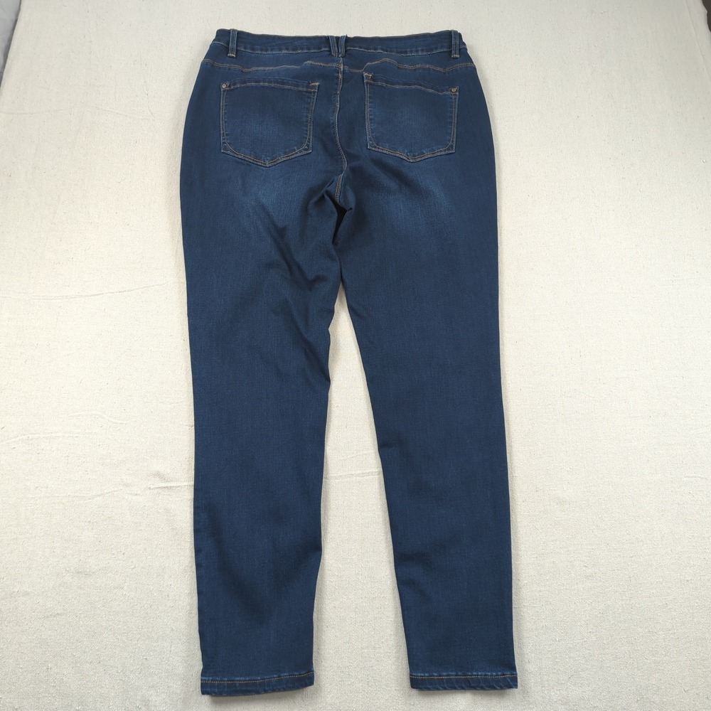 Curve Appeal Jeans Womens 16W Blue‎ Essential Skinny High Rise Stretch - Picture 12 of 15